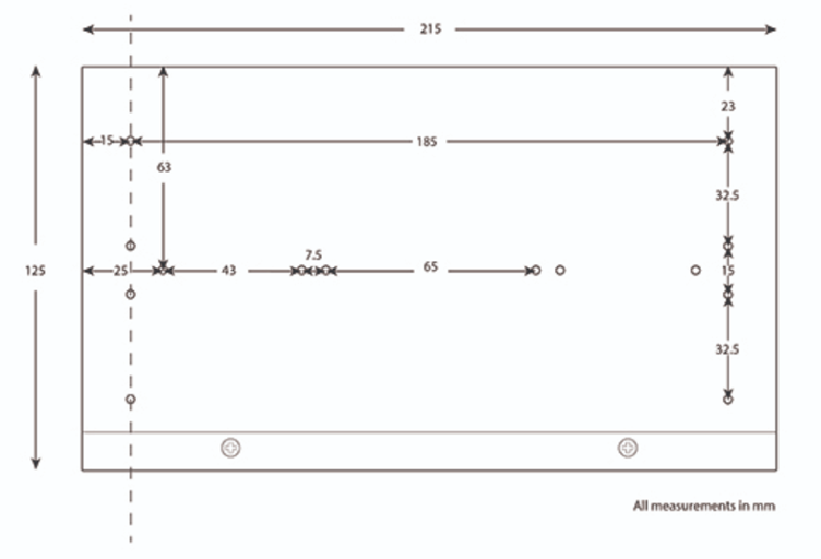 4 and 8 port case holes
