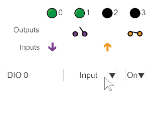BB-400 DIO status LEDs