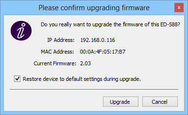 Firmware Upgrade