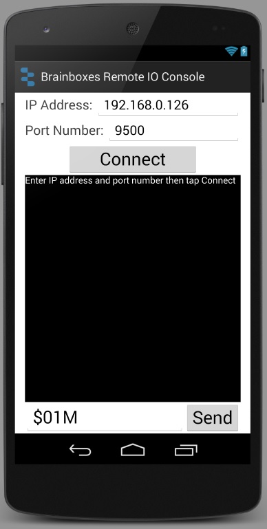 Brainboxes.IO Console Application for Android Brainboxes.IO Console Application for Android