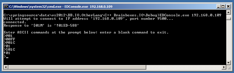 C++ Brainboxes.IO API example application C++ Brainboxes.IO API example application