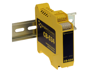 CB-534 mounted on DIN rail