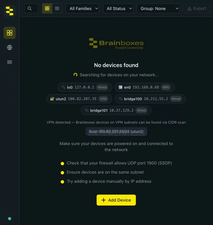 BB-Eco Settings → About tab. Channel dropdown switches from Stable → Beta; the Status row underneath cycles from Idle → Checking… → Up to date as the auto-updater re-fetches the manifest from the new channel.