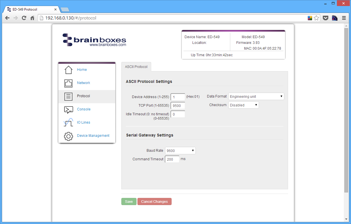 Device Address Field