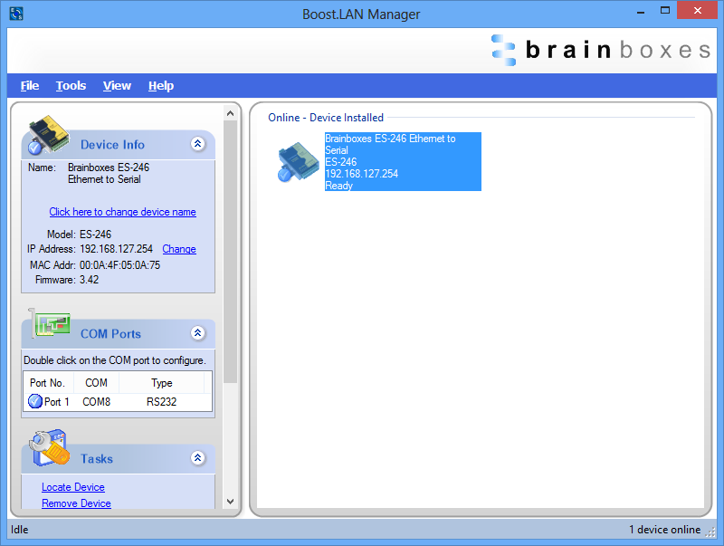 Boost.LAN Device Ready Windows 8