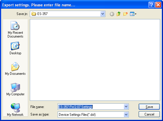 Boost.LAN Export Settings