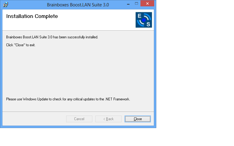 Boost.LAN Install Complete Windows 8