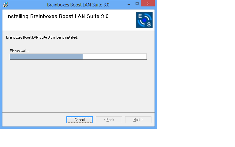 Boost.LAN Installing Progress