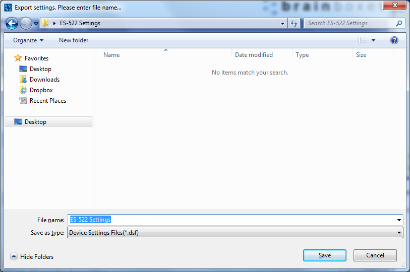Boost.LAN Manager Export Settings Dialog