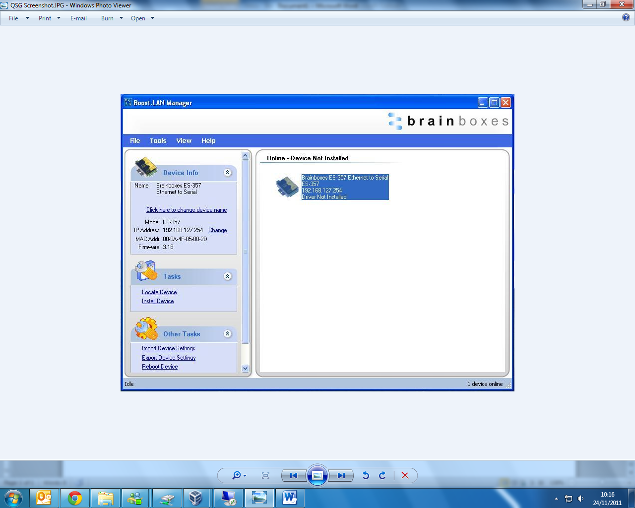 Boost.LAN Manager Install Device Task