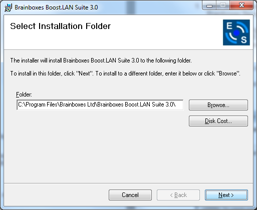 Boost.LAN Install Wizard Step 2
