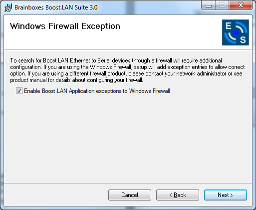 Boost.LAN Install Wizard Step 3
