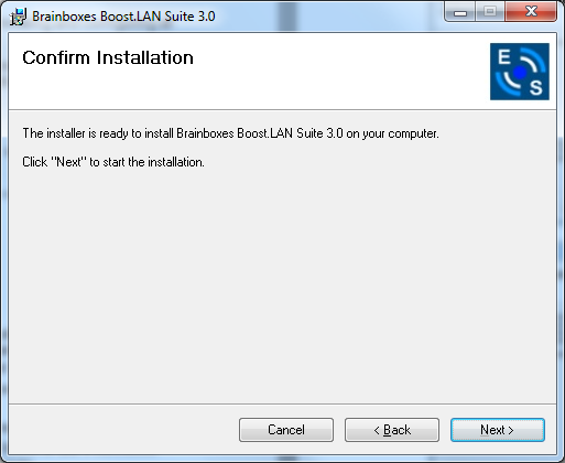 Boost.LAN Install Wizard Step 4