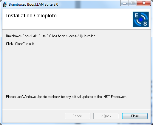 Boost.LAN Install Wizard Step 6