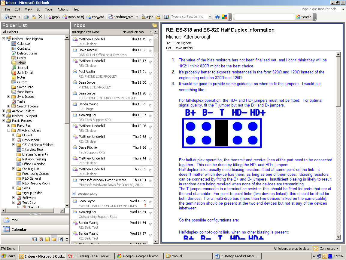 RS-485 Jumper Settings