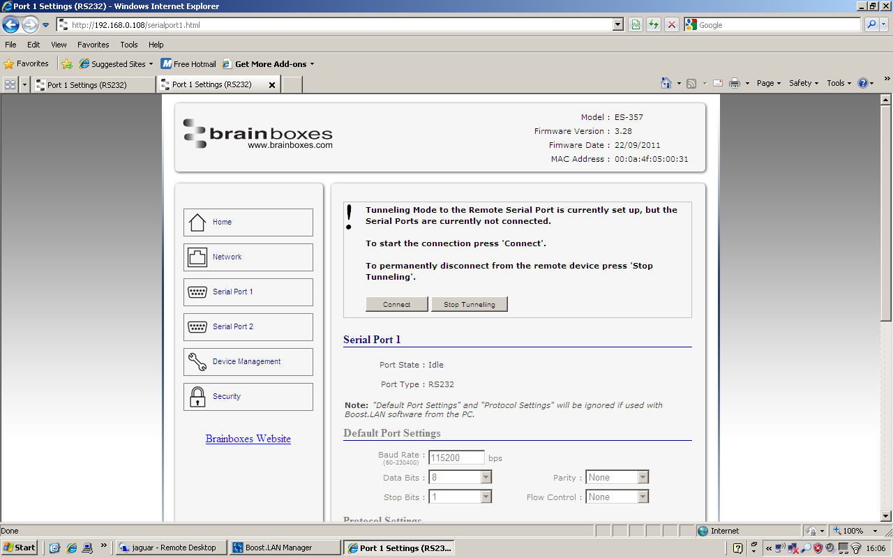 Web Tunnelling Connect