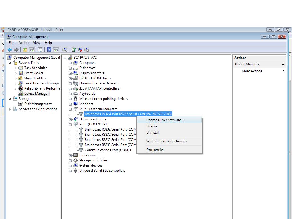 Device Manager Multiport Adapters