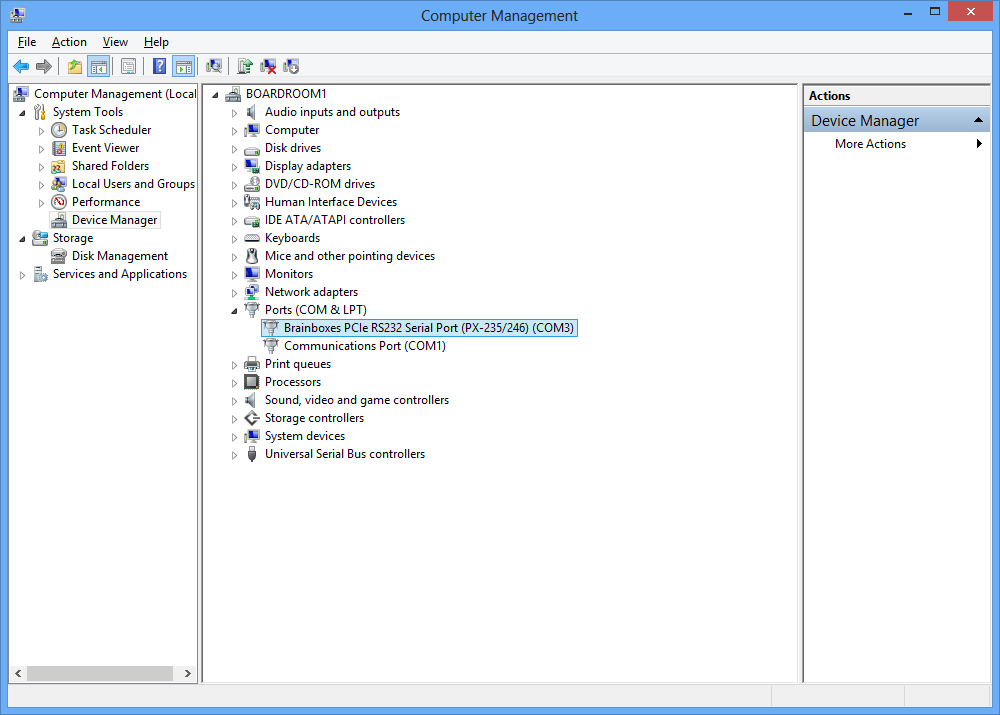 Windows 8 Device Manager