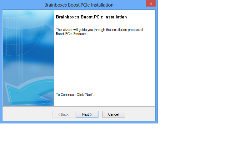 Windows 8 Installer Welcome