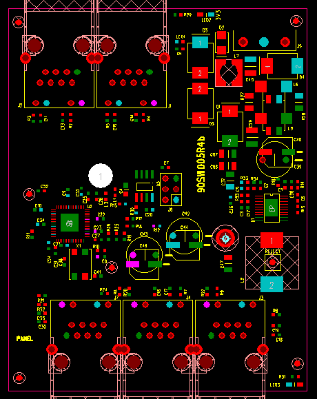 SW-005 Rev 4B PCB layout