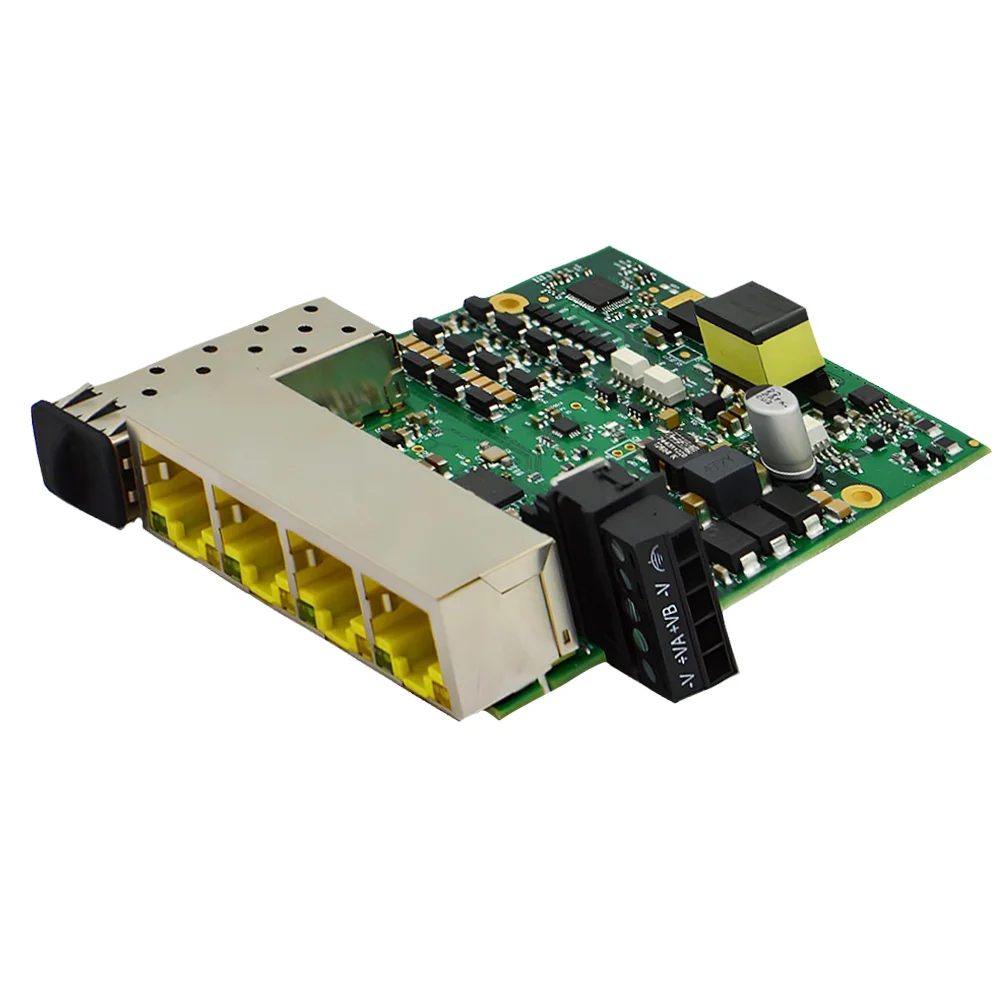 SW-195 - Embedded Industrial SFP + 4 Port PoE+ Gigabit Ethernet Switch