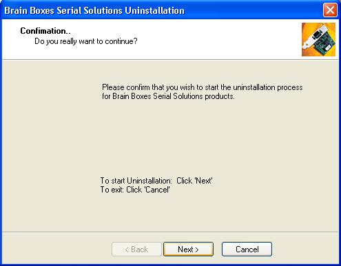 Uninstaller Wizard Progress