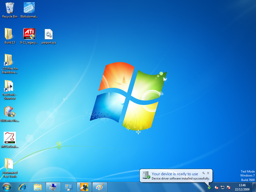 Windows 7 Driver Ready