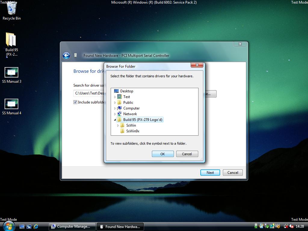 Windows Vista Select Driver Folder