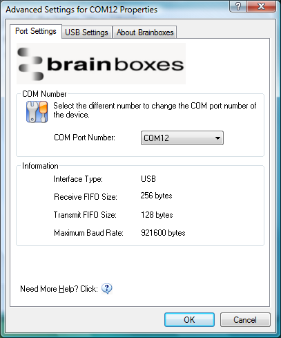 Windows Advanced COM Port Settings
