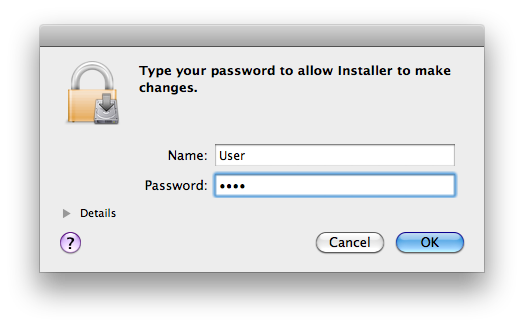 Mac Installer Password Prompt