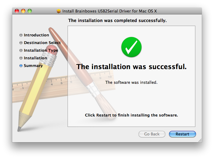 Mac Installer Success