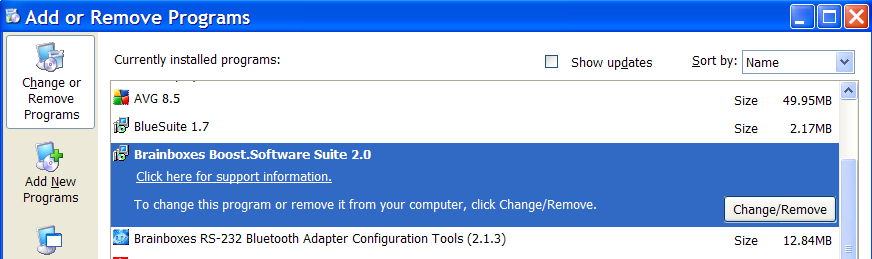 VX Uninstall Windows XP Add Remove