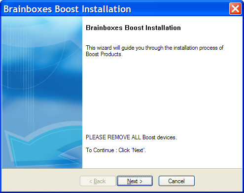 VX Windows Setup Wizard Start