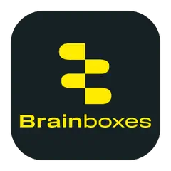BB-Eco app icon — Brainboxes 'B' logomark on a dark rounded square, with a slow diagonal sheen sweeping across